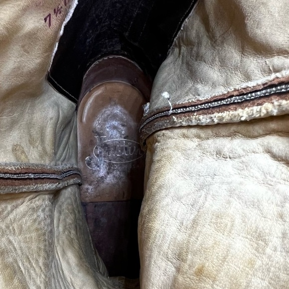 Vintage Justin Men’s Style 1310 Roper Dark Brown Bullhide Cowboy Boots - Picture 14 of 15